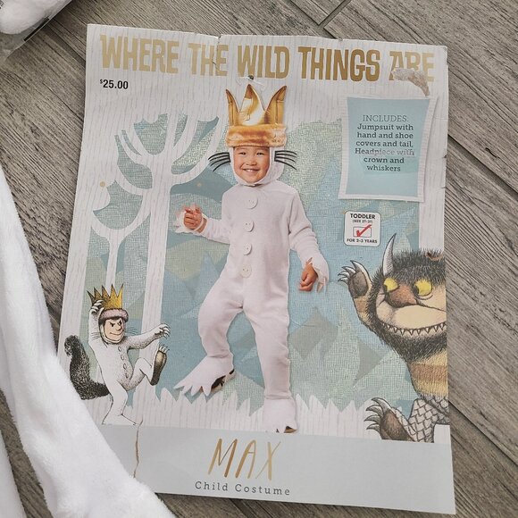 Other - Where the Wild Things Are Max Toddler Costume with Crown – Size 2T-3T